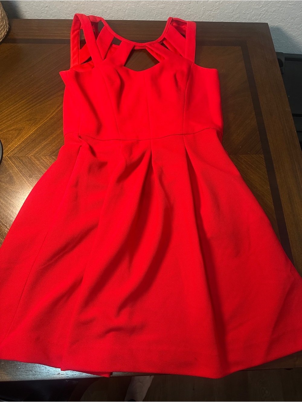 Betsey Johnson Red Cage Cutout Fit-and-Flare Mini Party Cocktail Dress